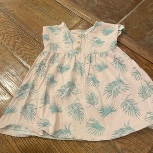 EUC Grayson Threads Mini Pink Dress with Palm Tree Print Size 5T